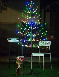 Amazon Com Bolylight Led Lighted Frosted Ball Tree 6ft 184l Bulb And Christmas Decorations For Home Bedro Christmas Lights Etc Christmas Decorations Led Decor