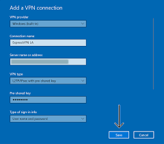 Set Up A Vpn For Windows 10 With L2tp Manual Setup Expressvpn