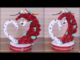 Diy Paper Heart Showpiece Diy Gifts Ideas How To Make Paper Heart Showpiece Youtube Valentines Diy Diy Crafts For Gifts Wedding Crafts Diy