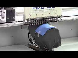 A Puff Letter With An Outline On A Baseball Cap Youtube Personalized Logo Hat Embroidery Machine Embroidered Caps