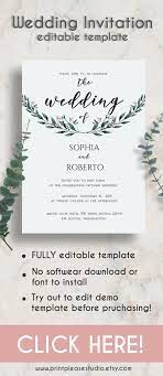 Green Eucalyptus Wedding Invitation Rustic Wedding Etsy Eucalyptus Wedding Invitation Wedding Invitations Wedding Invitations Rustic