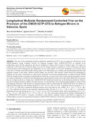 Venta de entradas en valencia provincia. Pdf Longitudinal Multisite Randomized Controlled Trial On The Provision Of The Emdr Igtp Ots To Refugee Minors In Valencia