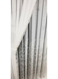 Perdelerin beyaz olması için yapılması gerekenler nelerdir? Selvi Islemeli Tul Perde Beyaz