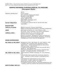 May 05, 2021 · a chronological resume is a resume type that focuses heavily on your work history. Chronological Resume Sample 2 August 2021