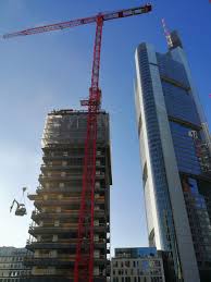 Deconstruction Of Deutsche Bank Ibcf Frankfurt Wilbert Tower Cranes