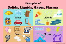 Here are examples of what it is. 10 Examples Of Solids Liquids Gases And Plasma