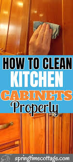 How To Remove Grease From Wood Cabinets Without Damage Clean Kitchen Cabinets Clean Kitchen Cleaning Maid