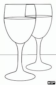 Two Glasses Of Wine Or Two Glasses Of Water Coloring Page Coloring Pages Pattern Coloring Pages Glass