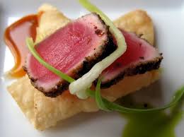 Seared Ahi Amuse Bouche Food Seared Ahi Asian Street Food