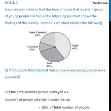 Ex 5 2 1 A Survey Was Made To Find The Type Of Music That