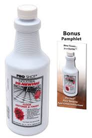 Pro Shot Industrial Re Newing Floor Restorer And Finish 32 Oz Petrochemical Free Formula With A Bonus Application Ins Pro Shot Concrete Floor Wax Flooring