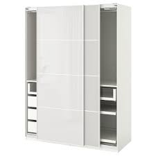 Egal, welche farben, kombinationen und größen du magst, mit den teilen des pax kleiderschranksystems bekommst du den schrank deiner träume. Pax Kleiderschrank Weiss Hokksund Hellgrau Ikea Deutschland Pax Wardrobe Ikea Pax Wardrobe Ikea Pax