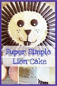 A Really Simple And Easy To Make Lion Cake For Kids Easy Kids Birthday Cakes Lion Cakes Lion Birthday Cake