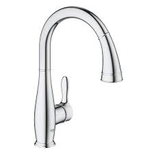 Grohe kitchen faucet pull down feel stainless steel dc2 $$$. Single Handle Pull Down Kitchen Faucet Dual Spray 1 75 Gpm