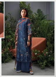 Zaria Ganga Plazzo Style Unstitched Dress Material