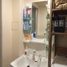 備付の洗面台でもお洒落に limia リミア 洗面台 インテリア 収納 洗面所 おしゃれ diy