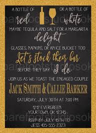 Stock The Bar Wedding Bridal Shower Digital Printable Invitation 5x7 Wedding Bar Surprise Party Invitations Invitation Printing