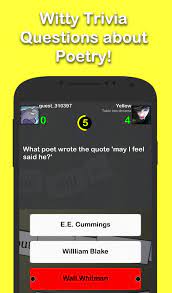 This covers everything from disney, to harry potter, and even emma stone movies, so get ready. Poetry Trivia For Android Apk Download