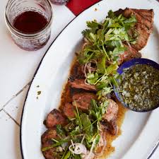 Coffee Rubbed Strip Steaks With Chimichurri Sauce Recipe Rezept Essen Bbq Al Fresco