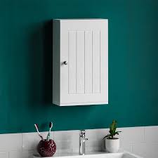 Finance from £8.98 a month. Priano Bathroom Cabinet Wall Mounted Single Door Cupboard Wooden Storage White 5055998405158 Ebay