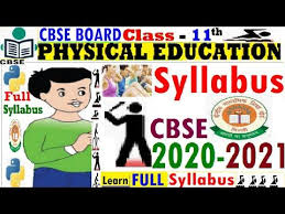 Class 11 Physical Education Syllabus Cbse 2020 2021 Physical Educatio In 2020 Syllabus Physical Education Physical Education Class 11
