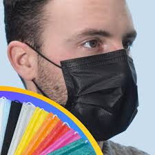 Cerchi delle mascherine colorate italiane? Mascherine Chirurgiche Colorate Dm Tipo Ii Ce Nero 5 Pezzi Cad
