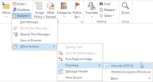 Why Outlook Email Messages Show Unreadable Characters