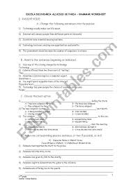 This structure can be used in present, past and future. Passive Voice And Modal Verbs Esl Worksheet By Maria Martins