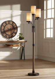 A simple piece that can transform the whole feel of your living room. Rustic Farmhouse Floor Lamp 3 Light Tree Bronze Faux Wood Faux Tea Alabaster Glass For Living Room Reading Bedroom Office Uplight Franklin Iron Works