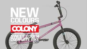 Full 4130 crmo frame top tube length: Colony Sweet Tooth Pro Bmx Bike Pink New Colour Youtube