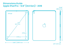 The new ipad pro 11 and ipad pro 12.9 are both available to order already, with deliveries from march 25, and apple is no longer selling the 2018 models, so if you still want the older ones you'll have to. Apple Ipad Pro 12 9 3rd Gen 2018 Dimensions Drawings Dimensions Com