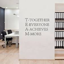 Team Motivational Quote Office Wall Sticker Quotes Vinyl Wall Decals Office Art Office Wall Decals Office Quotes Vinyl Wall Decals Office