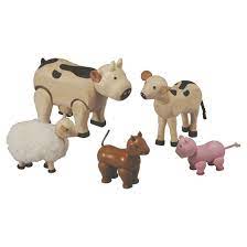 Plan Toys Dollhouse Farm Animal Plan Toys Farm Animals Natural Toys