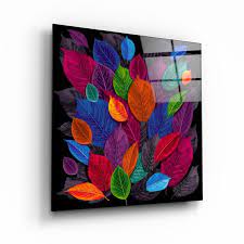 Leaf Feast Glass Printing Wall Art