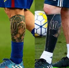 Leo messi estampó su firma en la espalda del muchacho brasileño. Lionel Messi Muestra Su Nuevo Tatuaje En La Pierna
