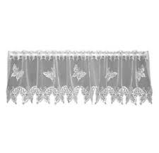 Deconovo blackout scalloped valance curtains short tier valances for small window 52x18 inch navy blue 1 panel. Lace Curtains Drapes And Valances For Sale Ebay