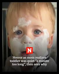 Ally Robinson told Newsweek it "took a good few days" for them to clean up  all of the mess their son Harrison made that day.