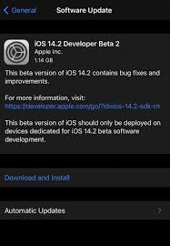 Download Ios 14 2 Ipados 14 2 Beta 2 Update With Profile