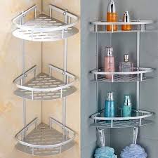 Filfeel Triangular Shower Caddy Shelf Triangular Shower Caddy Shelf Bathroom Corner Bath Rack Storage Holder Shower Shelves Shower Storage Hanging Shower Caddy