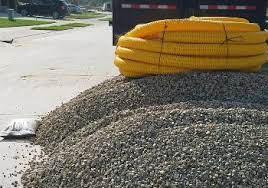 I socked the pipe just for safety measure and i also used geotextile fabric on top, so i. How To Build The Best French Drain More Stone French Drain Systems Curtain Drains Macomb Oakland Lapeer St Clair County
