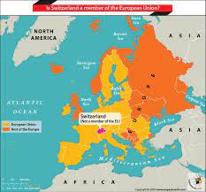 Is Switzerland A Member Of The European Union The European Union Europe Map Switzerland
