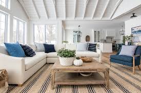 White Sectional Sofa And Navy Accent Chairs White Sectional Sofa White Sectional Couches Living Room