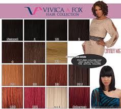 Vivica A Fox Hair Collection Color Charts