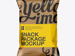 Metallic Snack Bag W Tape Mockup Exclusive Mockups