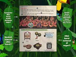 Alat muzik yang digunakan untuk menghasilkan lagu dikir barat di kelantan. Dikir Barat Diagrama Etiquetado