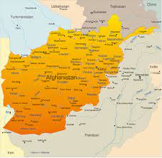 Afghanistan kabul 5 cities geographical map gizi map. Cities Map Of Afghanistan Orangesmile Com