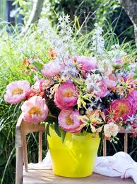 Pfingstrose Pioen Prachtige Bloemen Boeket Rozen