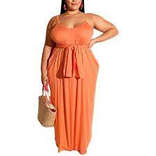 7*24 hours live chat service, we are available to chat now. Namato Womens Spaghetti Strap Maxi Dress Plus Size Sleeveless With Pockets And Belt Walmart Com Walmart Com