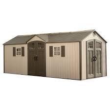 Outdoor Storage Shed 20 X 8 Desert Sand Lifetime Plastic Sheds Storage Shed Kits Outdoor Storage Sheds