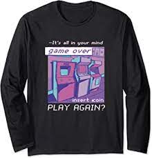 Maybe you would like to learn more about one of these? Amazon Com Retro 80s 90s Nostalgic Arcade Vaporwave Aesthetic Clothing Long Sleeve T Shirt Clothing Shoes Jewelry